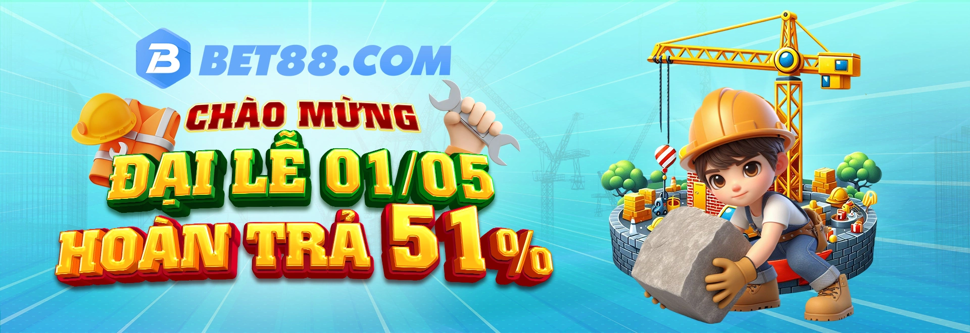 đại lễ 15 hoàn trả 51% tại bet88